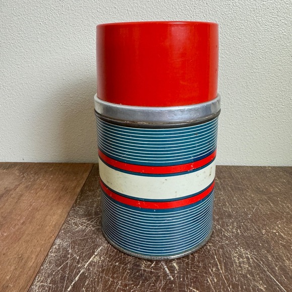 JC Higgins Sears Vacuum Bottle Thermos Vintage Hot Cold Container‎ 1 Pint - Picture 4 of 9